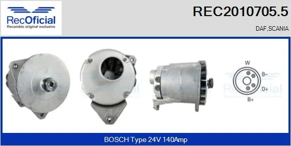 Alternator (REC2010705.5)
