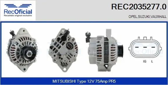 Alternator (REC2035277.0)