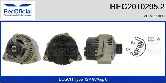 Alternator (REC2010295.2)