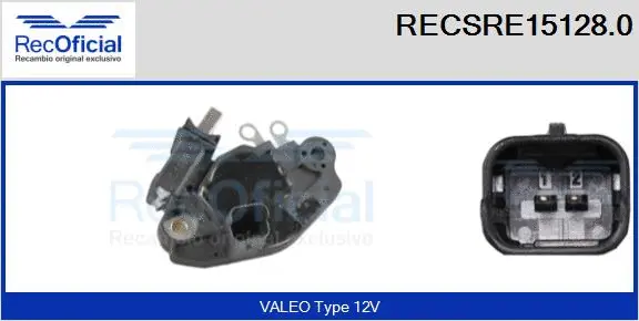 Alternator Regulator (RECSRE15128.0)