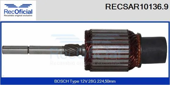 Armature, starter (RECSAR10136.9)