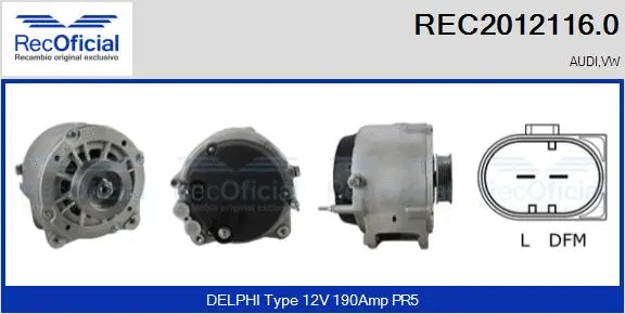 Alternator (REC2012116.0)