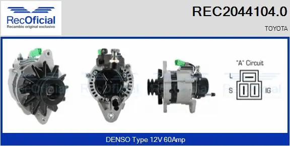 Alternator (REC2044104.0)