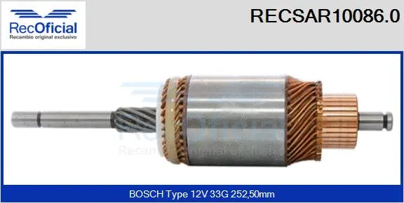 Armature, starter (RECSAR10086.0)