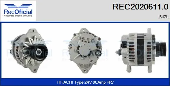 Alternator (REC2020611.0)