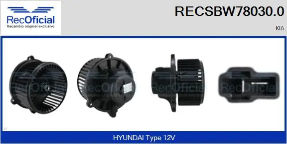 Interior Blower (RECSBW78030.0)