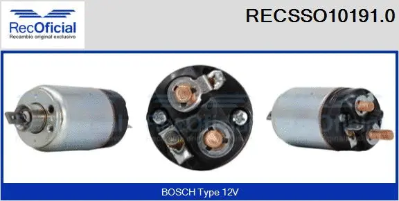 Solenoid Switch, starter (RECSSO10191.0)