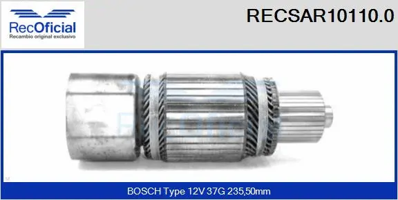 Armature, starter (RECSAR10110.0)