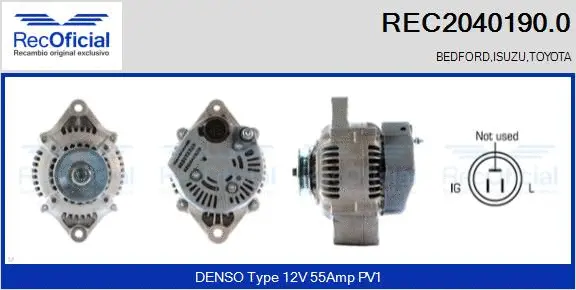 Alternator (REC2040190.0)
