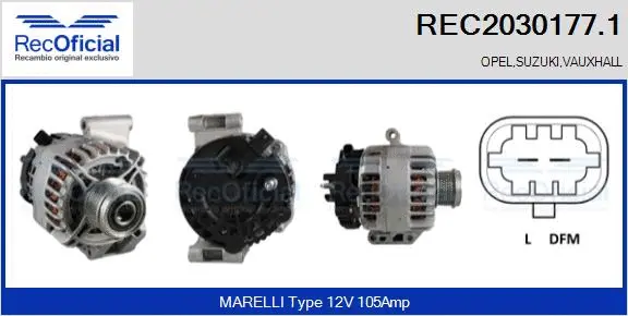 Alternator (REC2030177.1)