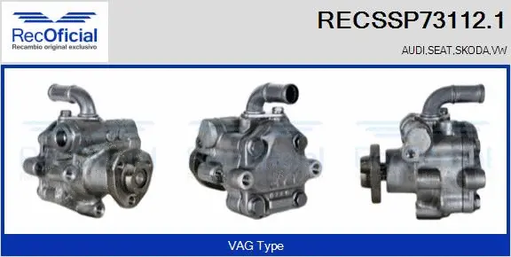 Hydraulic Pump, steering (RECSSP73112.1)