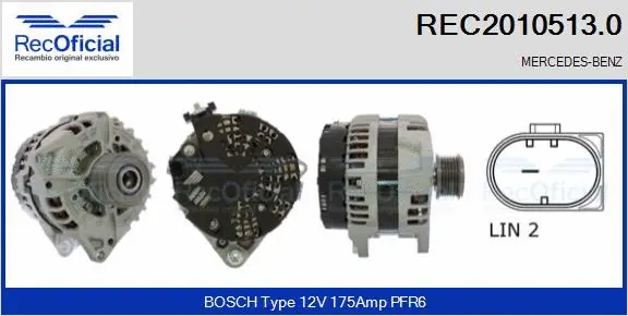 Alternator (REC2010513.0)