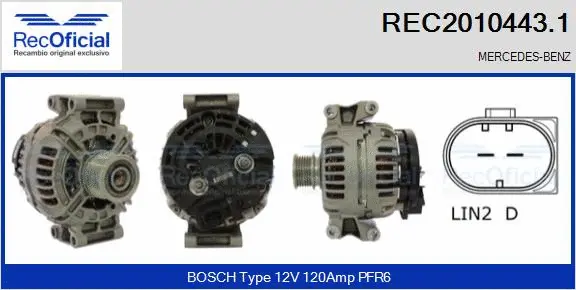 Alternator (REC2010443.1)