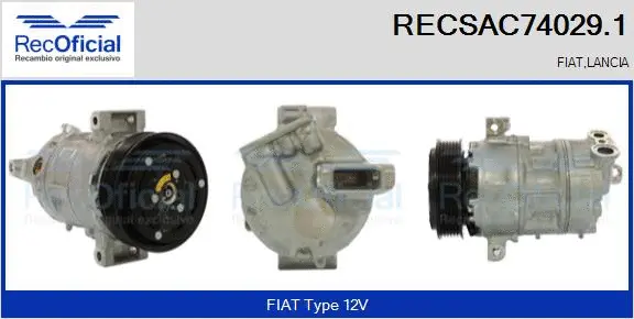 Compressor, air conditioning (RECSAC74029.1)