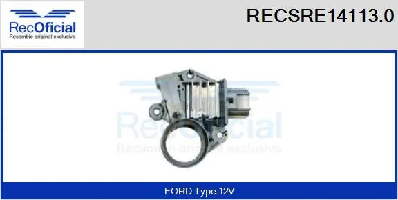 Alternator Regulator (RECSRE14113.0)