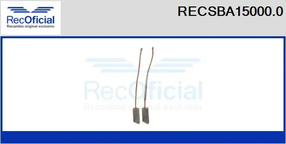 Carbon Brush, alternator (RECSBA15000.0)