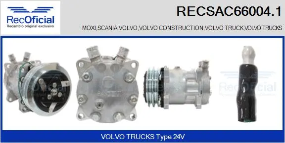 Compressor, air conditioning (RECSAC66004.1)