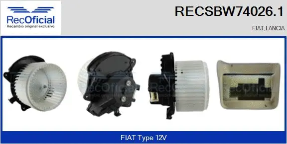 Interior Blower (RECSBW74026.1)