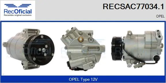 Compressor, air conditioning (RECSAC77034.1)
