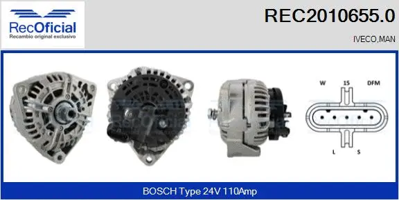 Alternator (REC2010655.0)