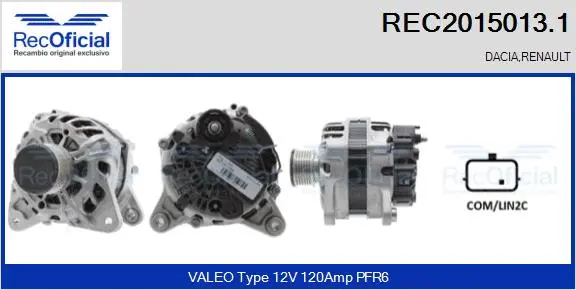 Alternator (REC2015013.1)