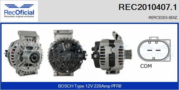 Alternator (REC2010407.1)