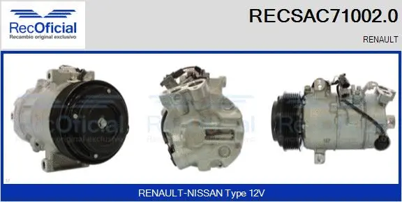 Compressor, air conditioning (RECSAC71002.0)