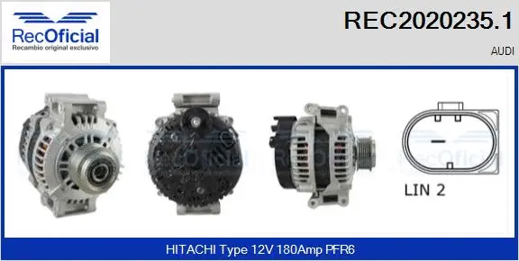 Alternator (REC2020235.1)