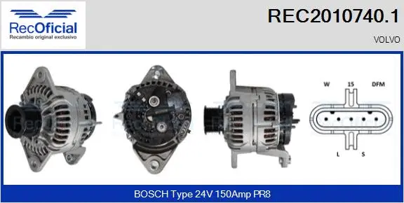 Alternator (REC2010740.1)