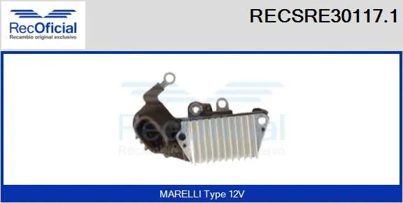 Alternator Regulator (RECSRE30117.1)
