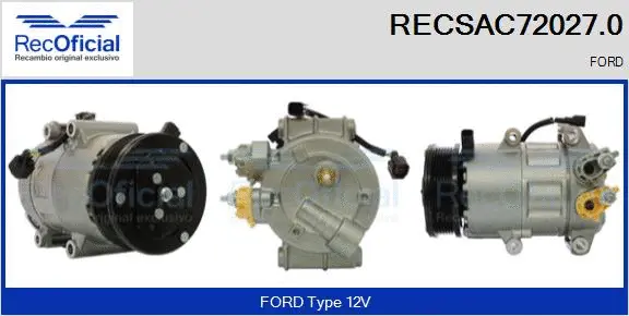 Compressor, air conditioning (RECSAC72027.0)