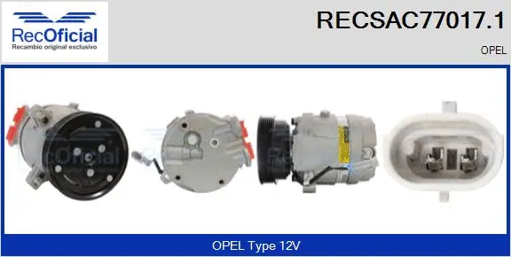 Compressor, air conditioning (RECSAC77017.1)