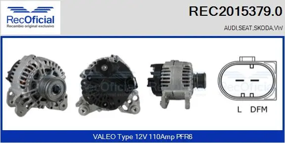 Alternator (REC2015379.0)