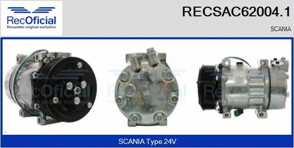 Compressor, air conditioning (RECSAC62004.1)