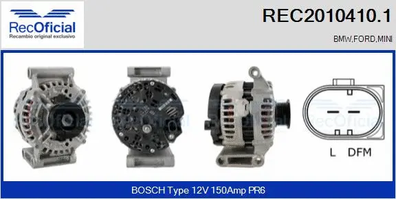 Alternator (REC2010410.1)