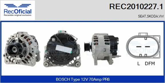 Alternator (REC2010227.1)