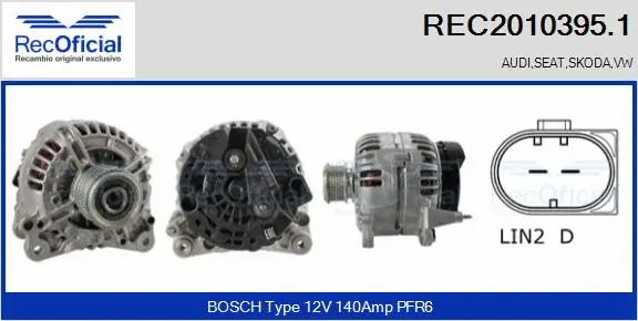 Alternator (REC2010395.1)
