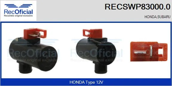 Washer Fluid Pump, window cleaning (RECSWP83000.0)