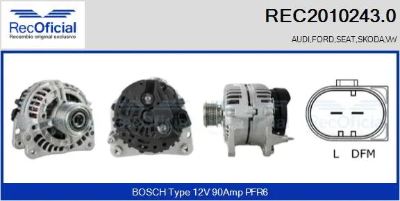 Alternator (REC2010243.0)