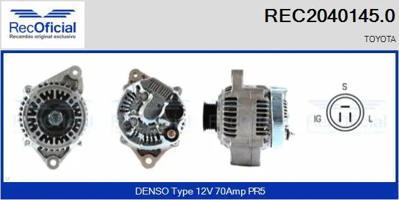 Alternator (REC2040145.0)