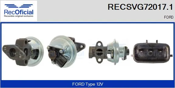 EGR Valve (RECSVG72017.1)