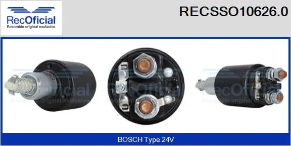 Solenoid Switch, starter (RECSSO10626.0)