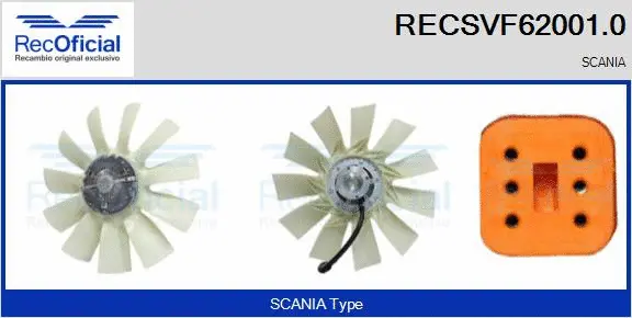 Clutch, radiator fan (RECSVF62001.0)