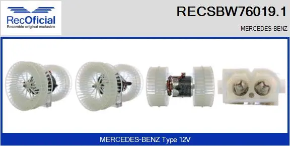 Interior Blower (RECSBW76019.1)
