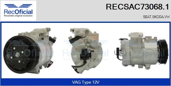 Compressor, air conditioning (RECSAC73068.1)