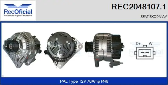 Alternator (REC2048107.1)