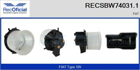 Interior Blower (RECSBW74031.1)