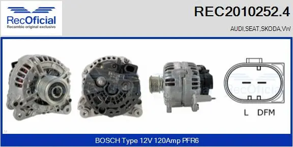 Alternator (REC2010252.4)