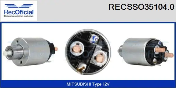 Solenoid Switch, starter (RECSSO35104.0)