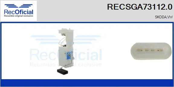 Fuel Feed Unit (RECSGA73112.0)